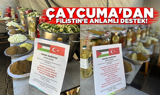 Çaycuma'dan Filistin'e anlamlı destek!