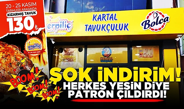 Şok indirim! Herkes yesin diye patron çıldırdı!