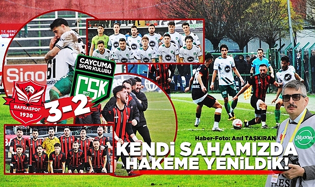 AVS Çaycumaspor kendi evinde hakeme yenildi: 3-2