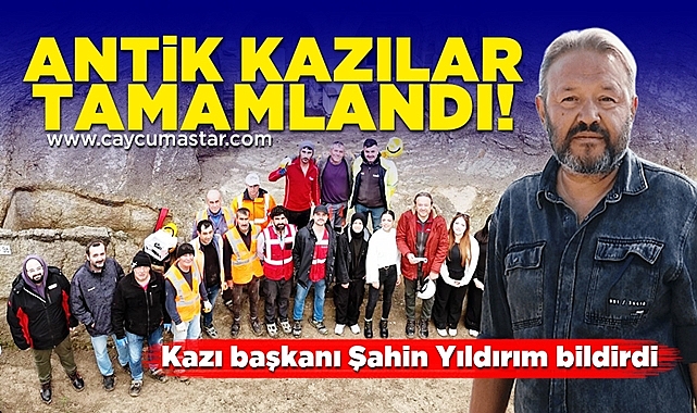 Filyos'ta antik kazılar tamamlandı! Kazı başkanı Şahin Yıldırım bildirdi