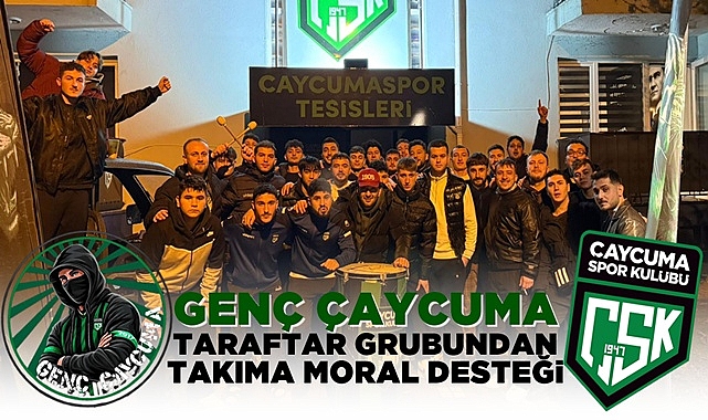 Genç Çaycuma taraftar grubundan takıma moral desteği!