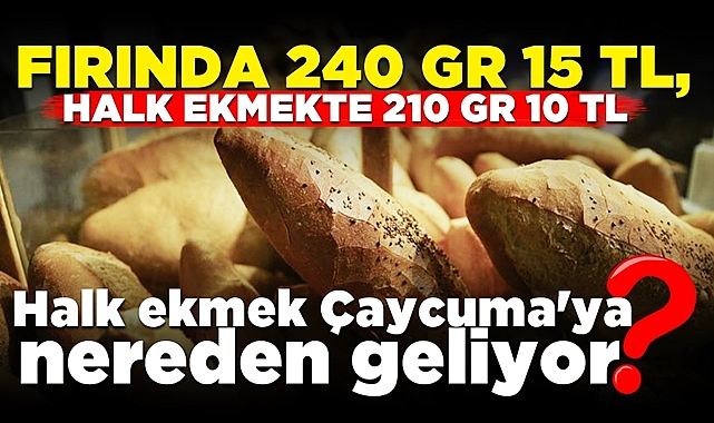 Halk ekmek Çaycuma'ya nereden geliyor? Fırında 15, halk ekmekte 10 TL!