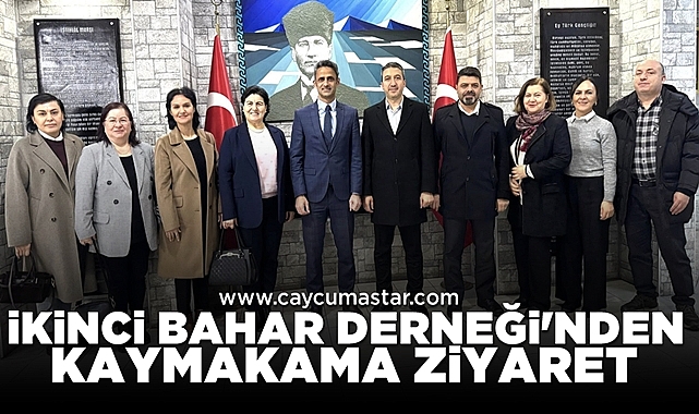 İkinci Bahar Derneği'nden kaymakama ziyaret