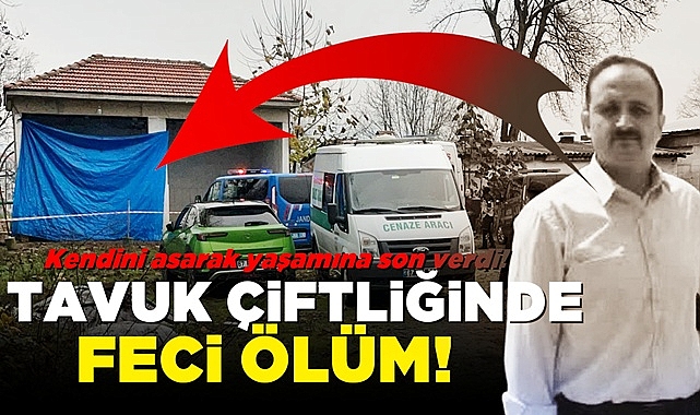 Tavuk çiftliğinde feci ölüm! Kendini asarak yaşamına son verdi!