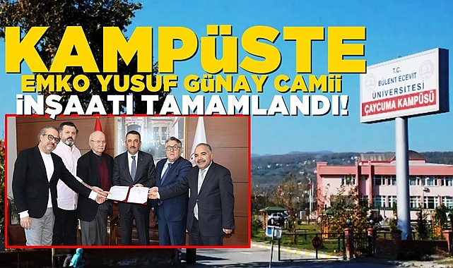 BEÜ Çaycuma kampüsünde EMKO Yusuf Günay Camii inşaatı tamamlandı