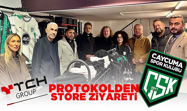 Çaycuma protokolünden Çaycumaspor store ziyareti