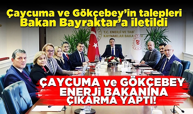 Çaycuma ve Gökçebey'in talepleri Bakan Bayraktar'a iletildi