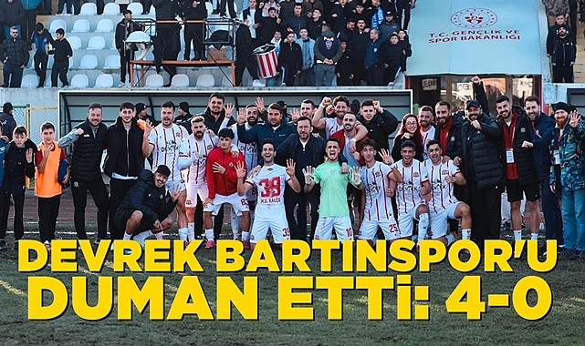 Devrek Bartınspor'u duman etti: 4-0