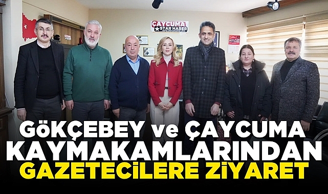 Gökçebey ve Çaycuma kaymakamlarından gazetecilere ziyaret