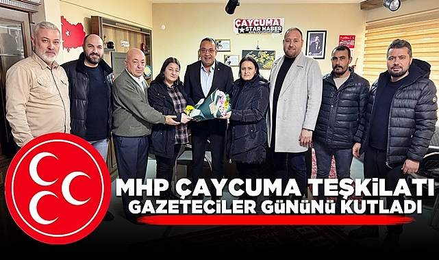 MHP Çaycuma teşkilatından gazetecilere 10 Ocak ziyareti