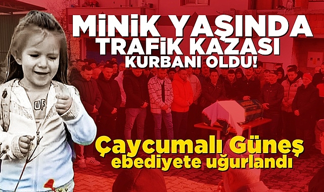 Çaycuma 5 yaşındaki Güneş'ine ağlıyor! Trafik kazasında hayatını kaybetti!