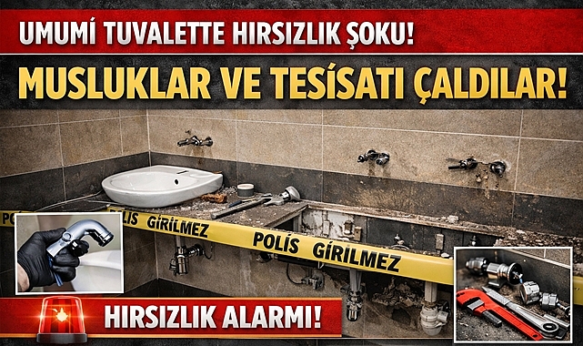 Filyos'ta hırsızlık alarmı! Umumi tuvalette musluklar ve tesisatlar çalındı!