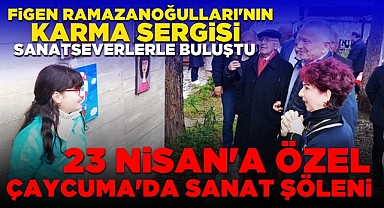 Çaycuma'da sanat şöleni! Figen Ramazanoğulları'nın karma sergisi sanatseverlerle buluştu!