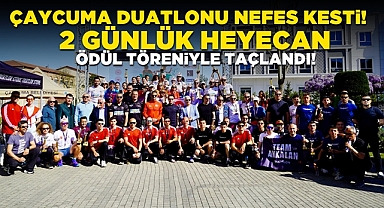 Çaycuma Duatlonu nefes kesti! 2 günlük heyecan ödül töreniyle taçlandı!
