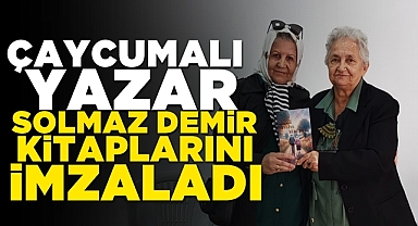 Çaycumalı yazar Solmaz Demir kitaplarını Kdz. Ereğli'de imzaladı
