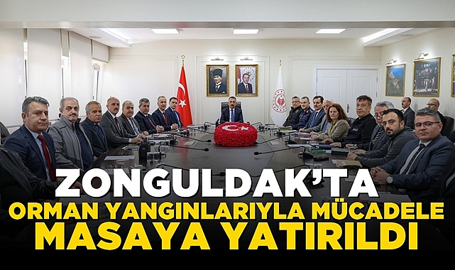 Zonguldak'ta orman yangınlarıyla mücadele masaya yatırıldı!