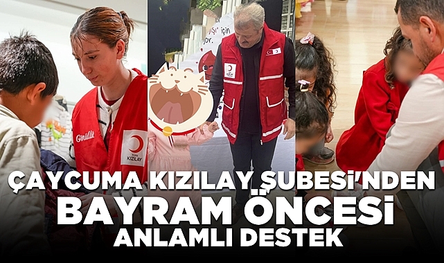 Çaycuma Kızılay Şubesi'nden bayram öncesi anlamlı destek!