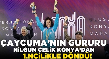 Çaycuma'nın gururu Nilgün Çelik Konya'dan 1.incilikle döndü!