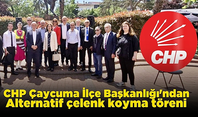 CHP Çaycuma İlçe Başkanlığı'ndan alternatif çelenk koyma töreni