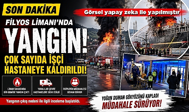 Filyos Limanı’nda korkutan yangın: 17 işçi dumandan etkilendi