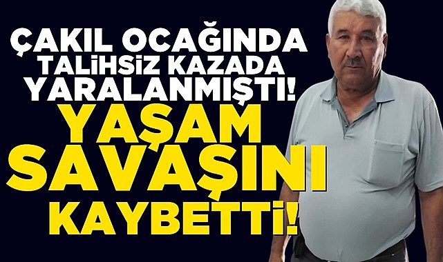 Karabük'ten Çaycuma'ya acı haber! İş kazasında ağır yaralanmıştı, hayatını kaybetti!