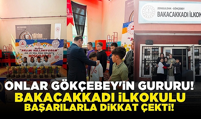 Onlar Gökçebey'in gururu! Bakacakkadı İlkokulu başarılarla dikkat çekti!