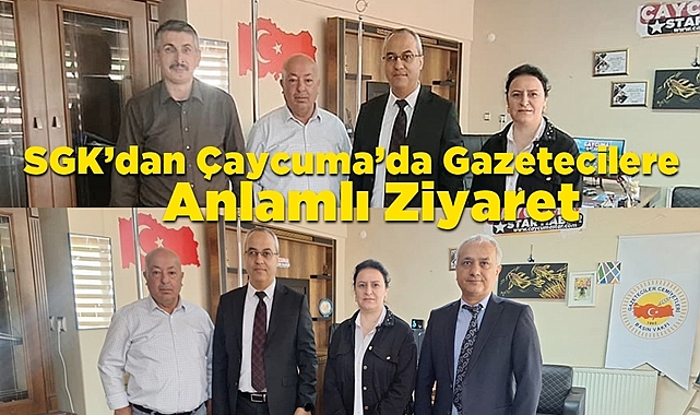 SGK’dan Çaycuma’da gazetecilere anlamlı ziyaret
