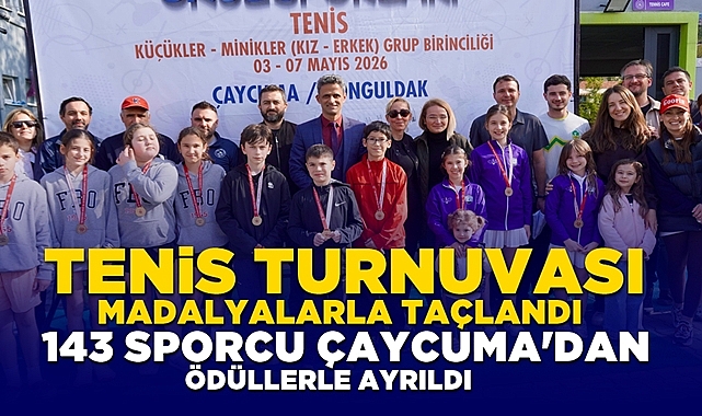 Tenis turnuvası madalyalarla taçlandı! 143 sporcu Çaycuma'dan ödüllerle ayrıldı