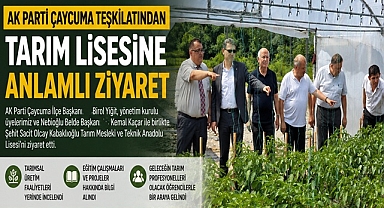 AK Parti Çaycuma teşkilatından Tarım Lisesine anlamlı ziyaret