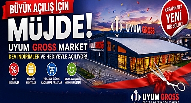 Büyük açılış için müjde: Uyum Gross Market dev indirimler ve hediyeyle açılıyor!
