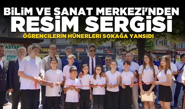Çaycuma Bilim ve Sanat Merkezi'nden resim sergisi