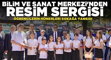 Çaycuma Bilim ve Sanat Merkezi'nden resim sergisi