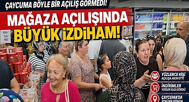 Çaycuma böyle bir açılış görmedi! Mağaza açılışında büyük izdiham!