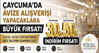 Çaycuma'da avize alışverişi yapacaklara büyük fırsat! Dev indirim kampanyası!