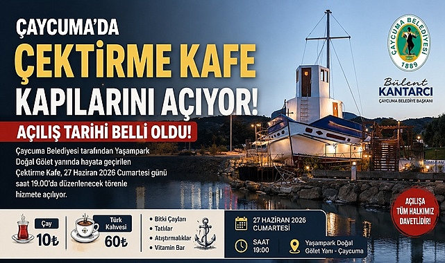 Çaycuma'da Çektirme Kafe kapılarını açıyor!