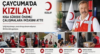 Çaycuma'da Kızılay kısa sürede önemli çalışmalara imzasını attı!