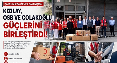 Çaycuma'da örnek dayanışma! Kızılay, OSB ve Çolakoğlu güçlerini birleştirdi