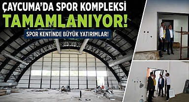 Çaycuma'da spor kompleksi tamamlanıyor! Spor kentinde büyük yatırımlar!