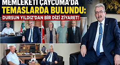 Çaycuma'da temaslarda bulundu: Başkan Dursun Yıldız'dan ziyaret