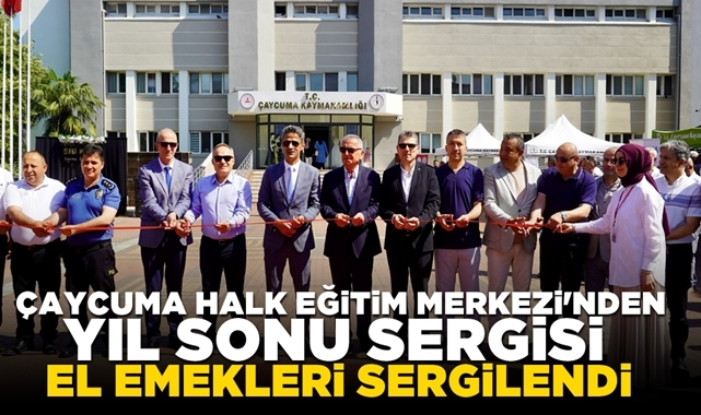 Çaycuma Halk Eğitim Merkezi'nden yıl sonu sergisi! El emekleri sergilendi