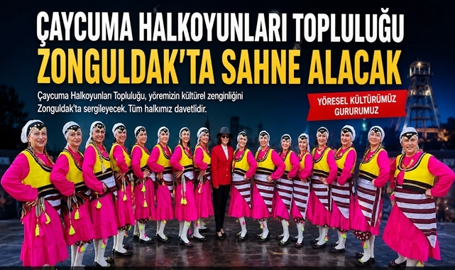 Çaycuma Halkoyunları Topluluğu Zonguldak'ta sahne alacak