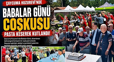 Çaycuma Huzurevi'nde Babalar Günü coşkusu pasta keserek kutlandı