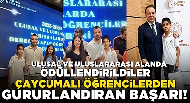 Çaycuma'nın gururu oldular! Ulusal ve uluslararası alanda ödüllendirildiler