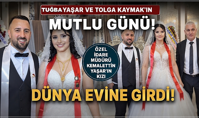 Çaycuma'nın seçkin isimleri bu düğünde buluştu! Tuğba ve Tolga'nın mutlu günü!