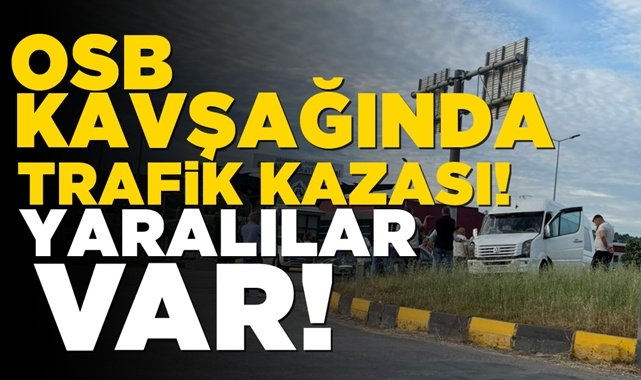 Çaycuma OSB kavşağında kaza! Servis aracıyla otomobil çarpıştı!