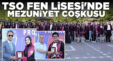 Çaycuma TSO Fen Lisesi'nde mezuniyet coşkusu