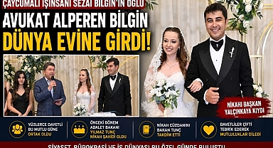 Çaycumalı işinsanı Sezai Bilgin'in oğlu avukat Alperen Bilgin dünya evine girdi