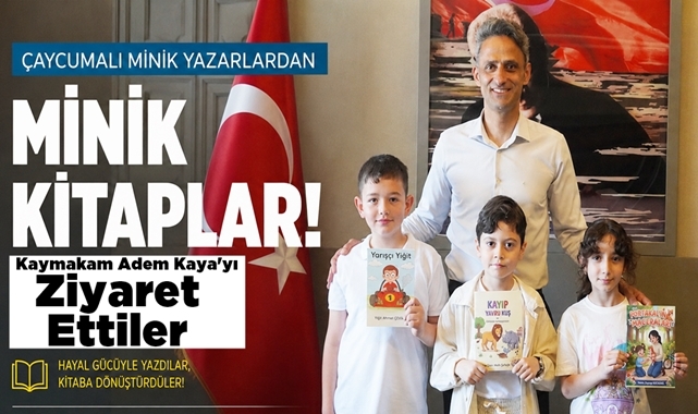 Çaycumalı minik yazarlardan minik kitaplar! Hayal gücü ile yazdılar, kitaba dönüştürdüler!