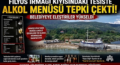 Çektirme Kafe'nin menüsünde alkol var mı, yok mu tartışması?