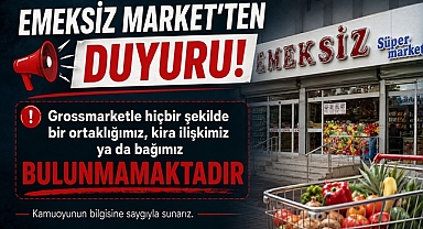 Emeksiz Market'ten duyuru! 